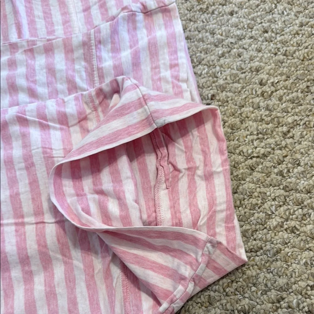 Pink and White Striped Fabric Organic Toddler Pillowcases - Picture 2 of 3
